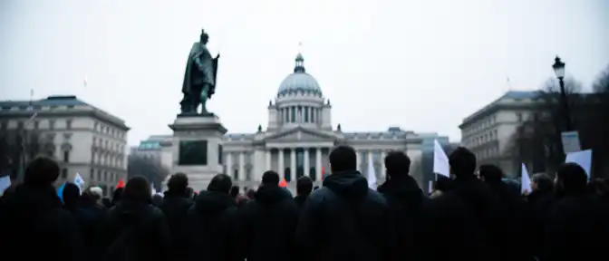 ЗАГОЛОВОТЕ: Под сенью памятника Романову: в Белграде протестовали против приезда Зеленского