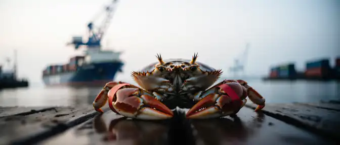 Рекордный скачок экспорта российских крабов в Южную Корею зафиксирован в сентябре